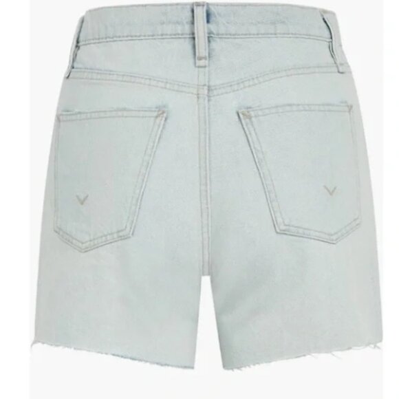 Hudson Jeans Devon High Waist Denim Boyfriend Shorts Extracted Triangle - Picture 3 of 4